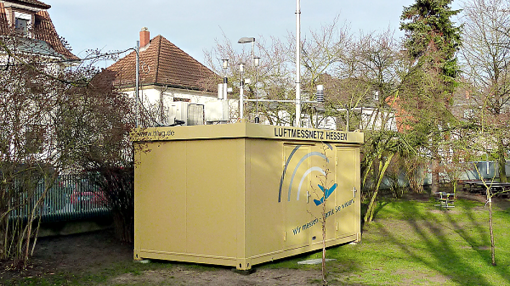 Mobile Luftmessstation (Quelle: HLNUG)