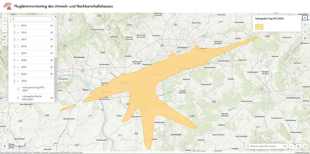 ArcGIS Online Indexgebiete (Quelle: UNH)