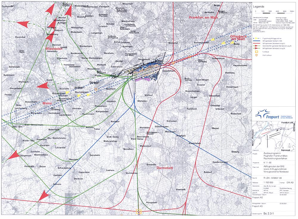 Südumfliegung Raumordnungsverfahren 2001